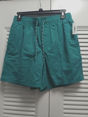 Amazon Essentials Men's Drawstring Casual Shorts NWT – Teal Blue – Size XSmall